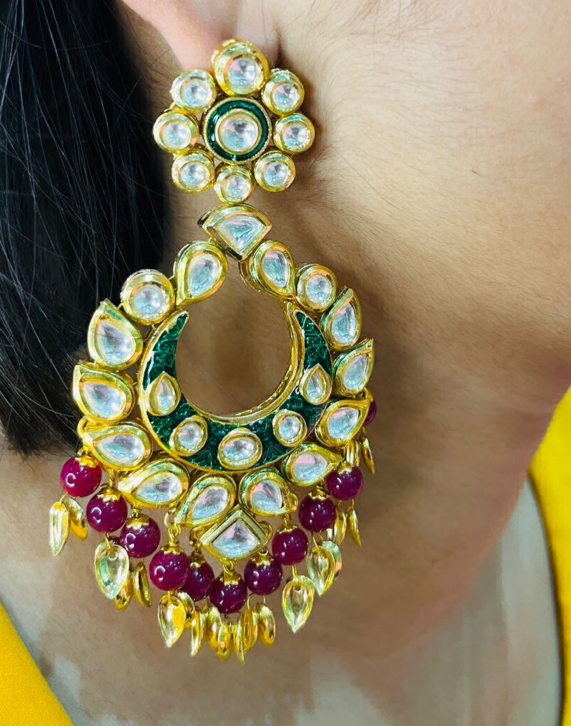 iconic kundan earring